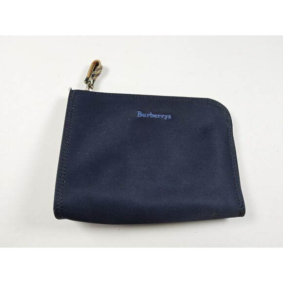 Burberry Nylon Corner Zip Tolietry Cosmetic Makeup Bag Pouch Case - Picture 1 of 4